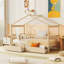Lit simple en bois avec deux tiroirs-431715153