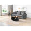 Ensemble de 2 tables gigognes de luxe, tables avec rangement pour le salon, ensemble de tables ovales et rondes, table centrale, table basse-2122490839