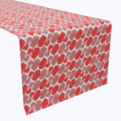 Rectangular Geometric Cotton Twill Table Runner