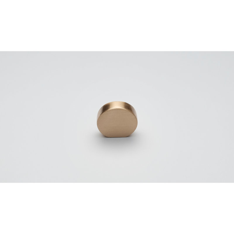 Saraya 20mm Diameter Circle Knob Multipack, Brushed Brass