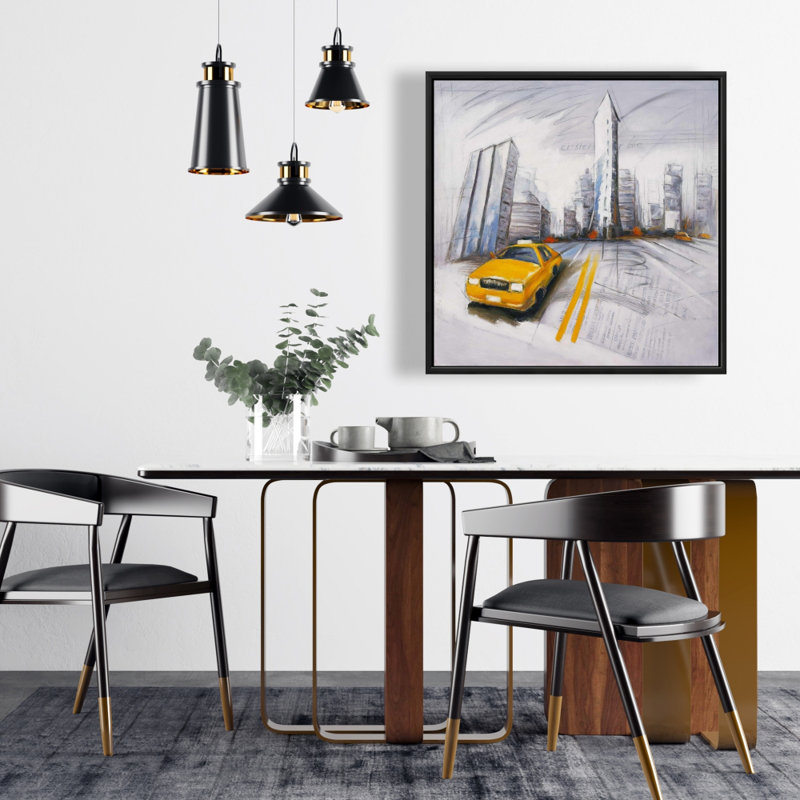 «Jaune et croquis de la ville»