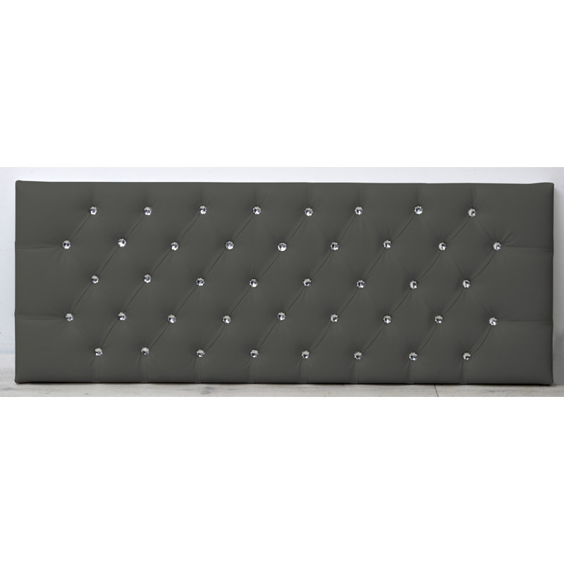 Pamphilos Upholstered Headboard, Kingsize (5'), Grey