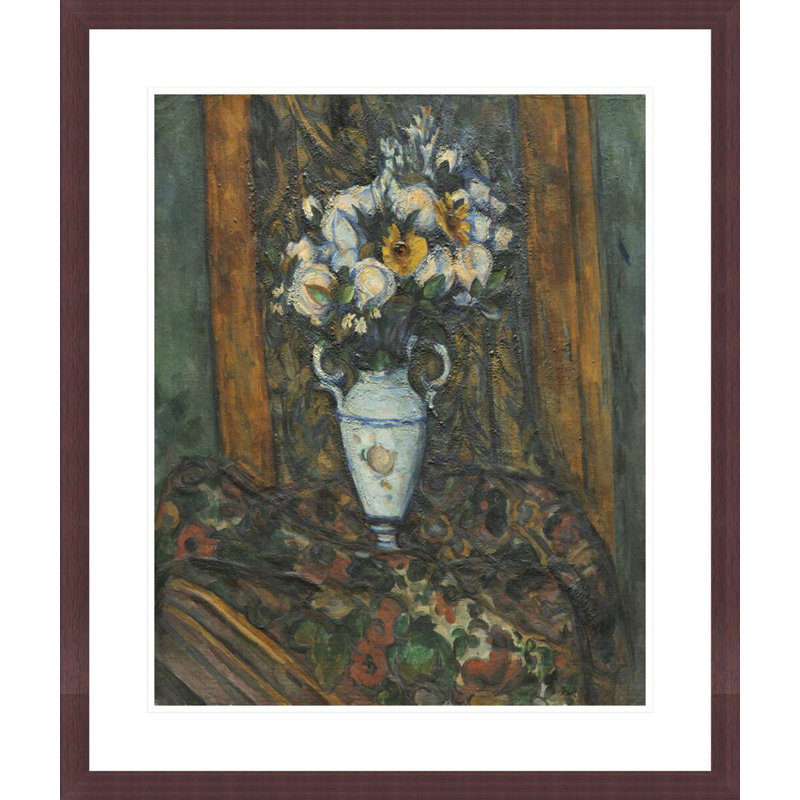 Vase de fleurs par Paul Cézanne, H 23,25 po x l 29,5 po