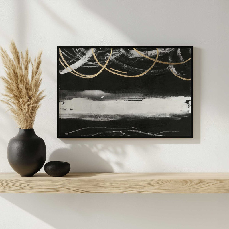 «Ripple Trace II» par Melissa Wang, reproduction d'art, Impression sur cadre ouvert sans papier mat, H 12 po x l 16 po, Blanc