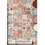 Tapis brun en coton à imprimé numérique marocain-23891766