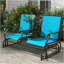 Banc oscillant d'extérieur avec table centrale Outsunny