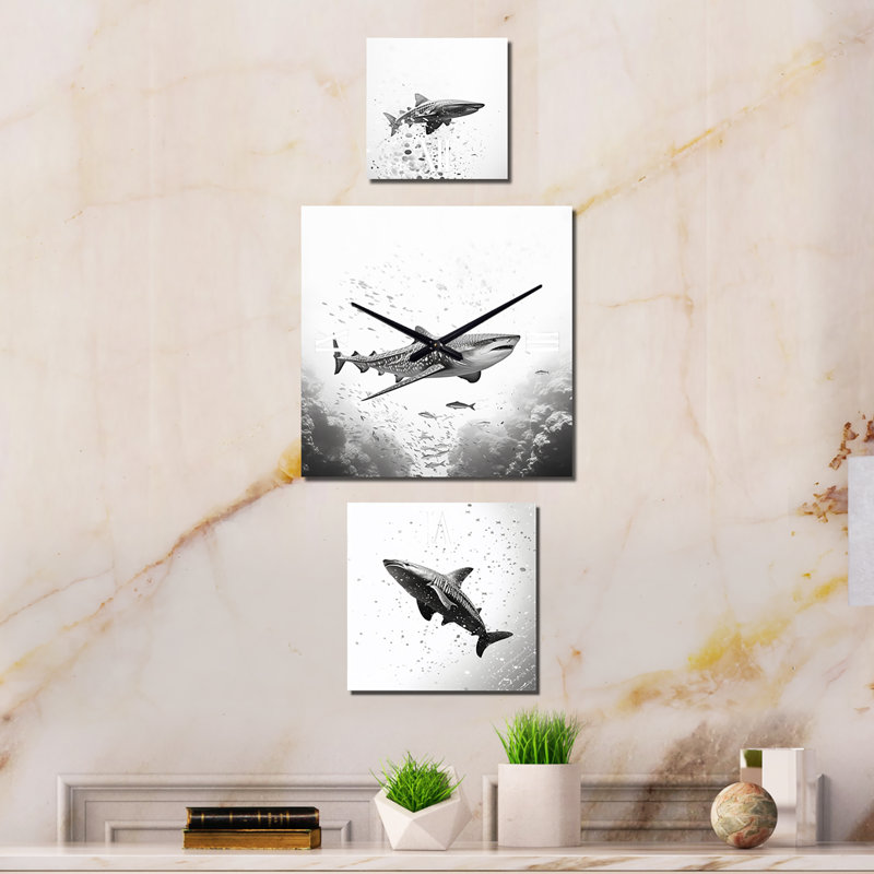 Horloge moderne Shark