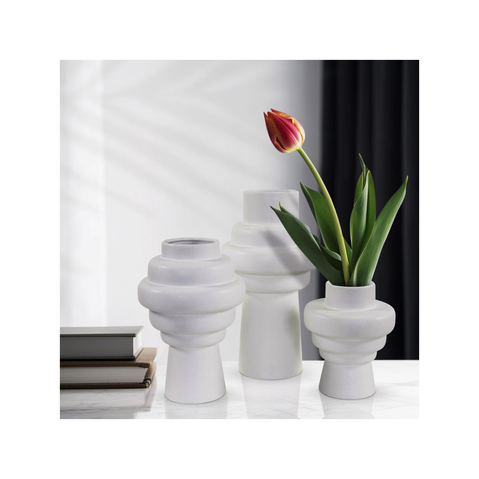Caryville 8'' Handmade Ceramic / Porcelain Table Vase