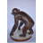 Chimpanzee Standing And Looking Around Bronze Statue - Size: 24" X 20" X 28"H