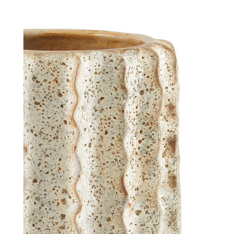 Sunken Boat Handmade Ceramic Table Vase, 14" H x 8.5" W x 8.5" D