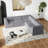 106*106" Chenille Modular L Shaped Sectional Sofa