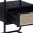 Wonderlin 1-Drawer Metal Nightstand in Black