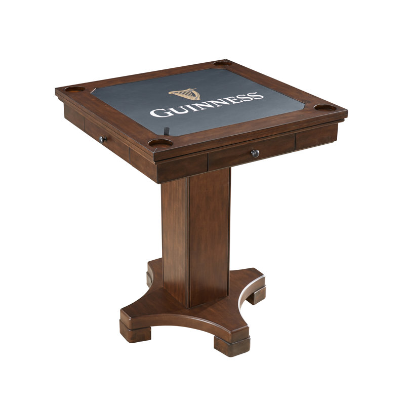 Guinness 1 ECI Furniture 36'' 4 - Player Poplar Foldable Poker Table and with Drawers Included