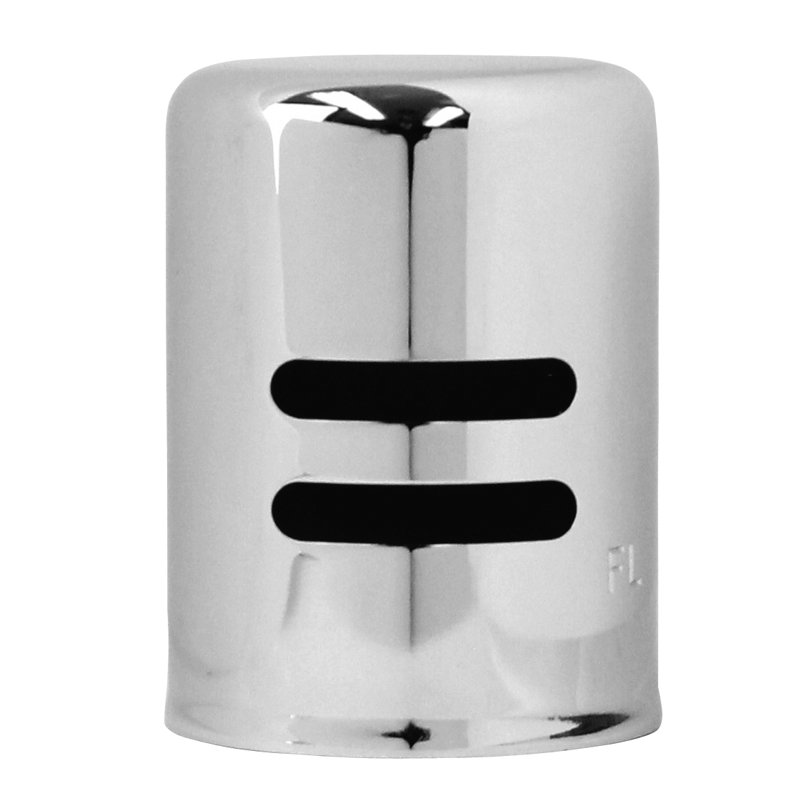 Bouchon d'air en laiton massif 1-5 / 8 "x 2-1 / 4" seulement, sans jupe, Nickel poli