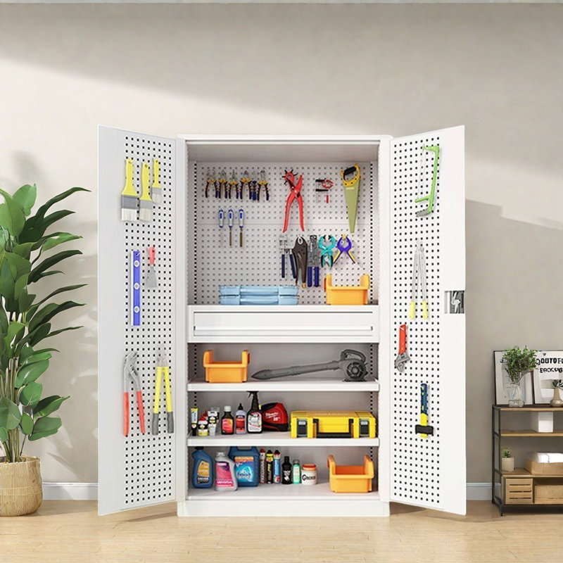 Tool Locker Garage Locker, White