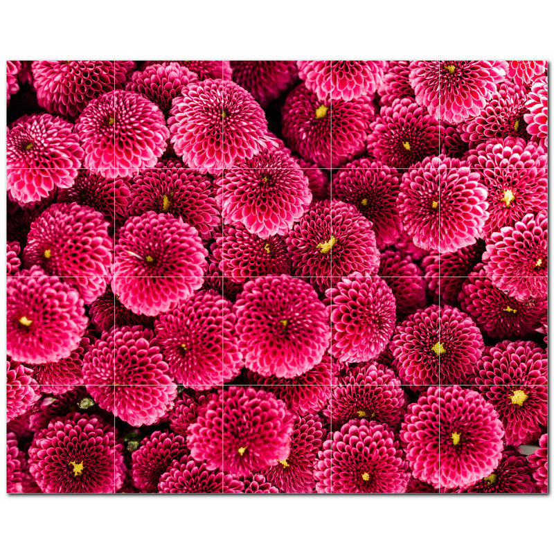 4.25'' x 4.25'' Satin Ceramic Decorative Mural