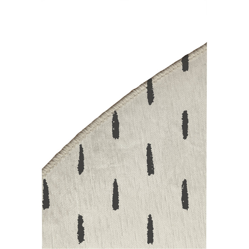 Tapis de jeu pour enfants Long Drop, Ivoire/gris anthracite
