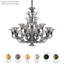 Rivendell 16 Light 32in x 27in Two-Tier Chandelier in Black with Clear Radiance Crystals-1936005633