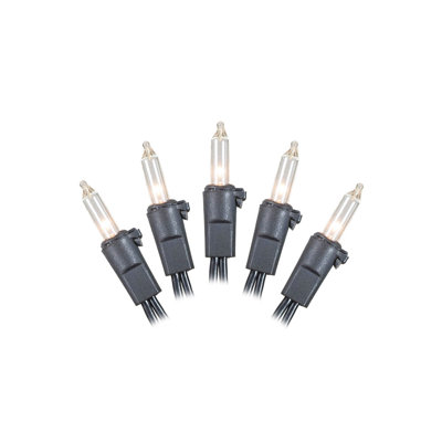 Christmas Mini Light Set 33' Black Wire