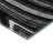 Premium Machine Washable Prisco Black Rug-1507006920
