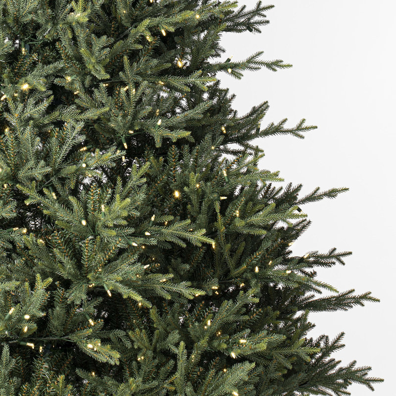 8.5" H Green Realistic Artificial Fir Christmas Tree with 1000 Lights LED Lights, 8.5' H