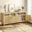 65.8" Fluted Sideboard Buffet Cabinet with 4 Adjustable Shelves, Modern Storage for Dining Room-754660271