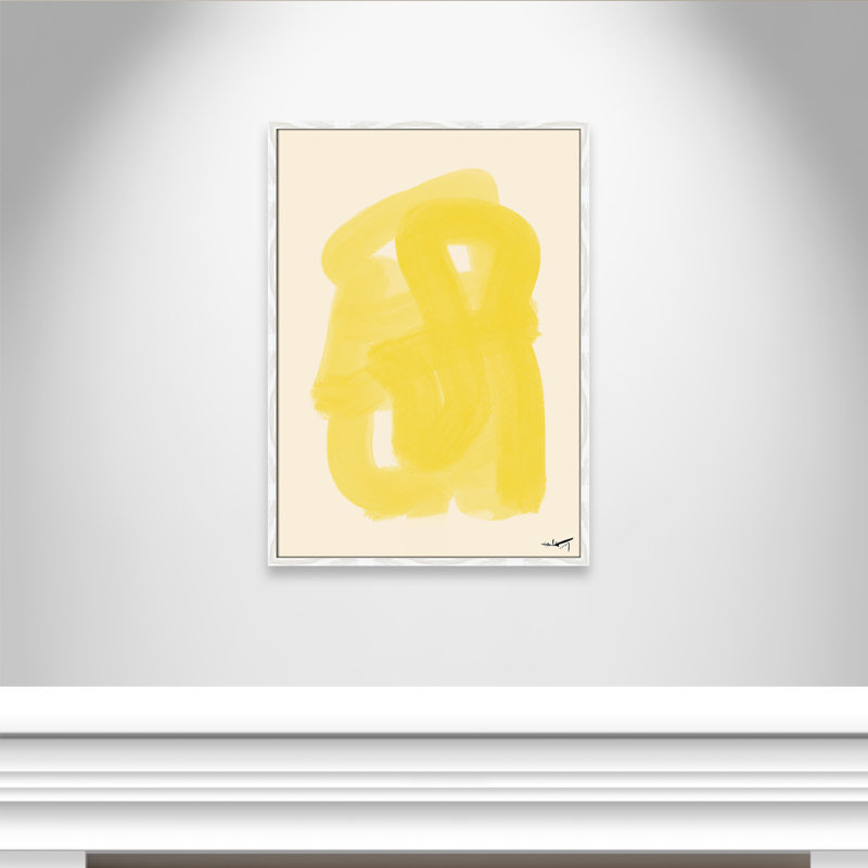 Matin Dete Print by N.Atelier, White Framed Print without Mat, 35.5" H x 25.5" W x 0.75" D