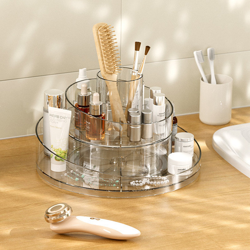 Alvarenga Plastic 7 Compartment Makeup Organizer