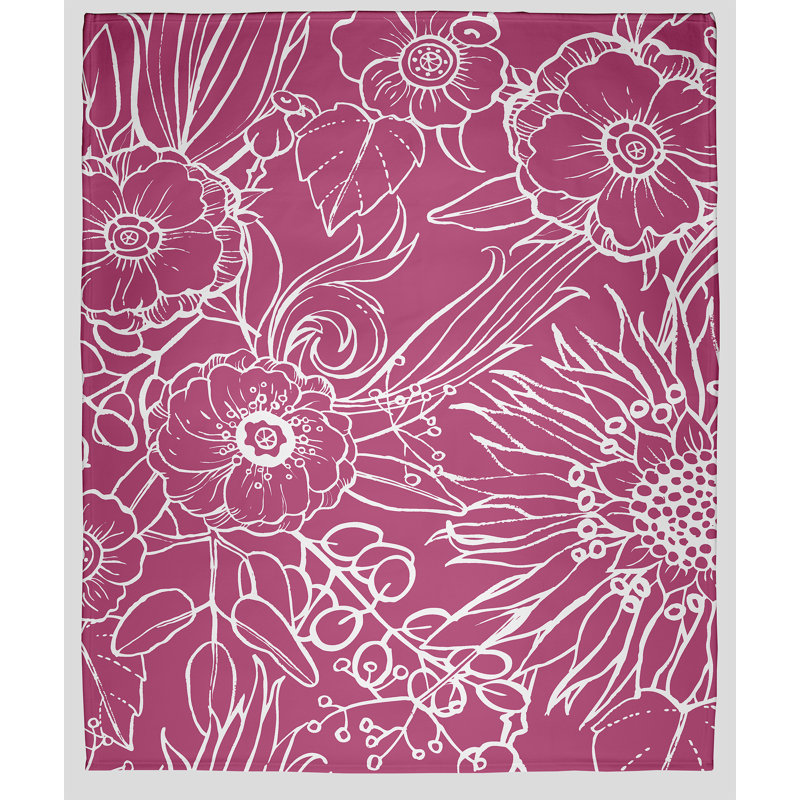 Jeté polaire cubain Flare, L 30 po x L 40 po, 1.75, Rose