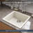 Quartztone Houzer Granite Dual Mount 13 x 13 inch Single Bowl Bar Sink-16670460