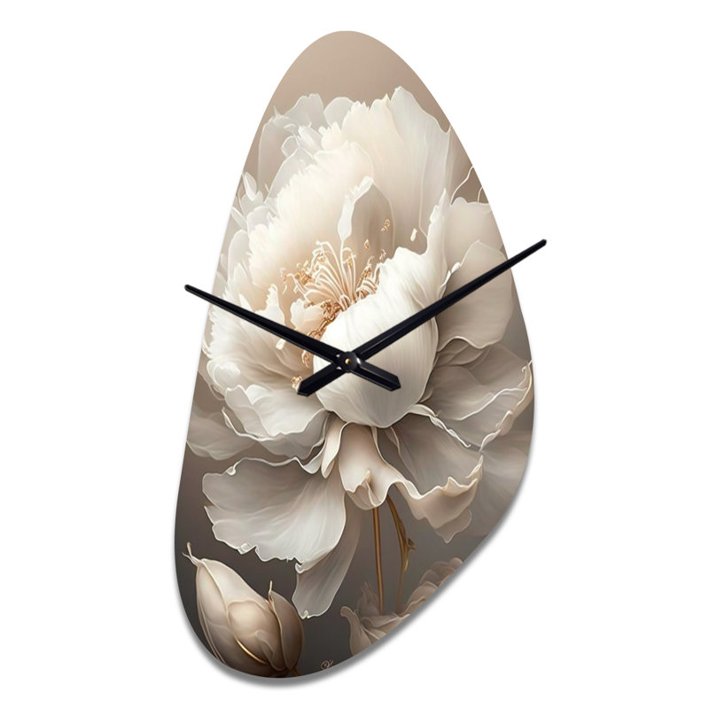 Horloge murale pivoines VI, Moyenne