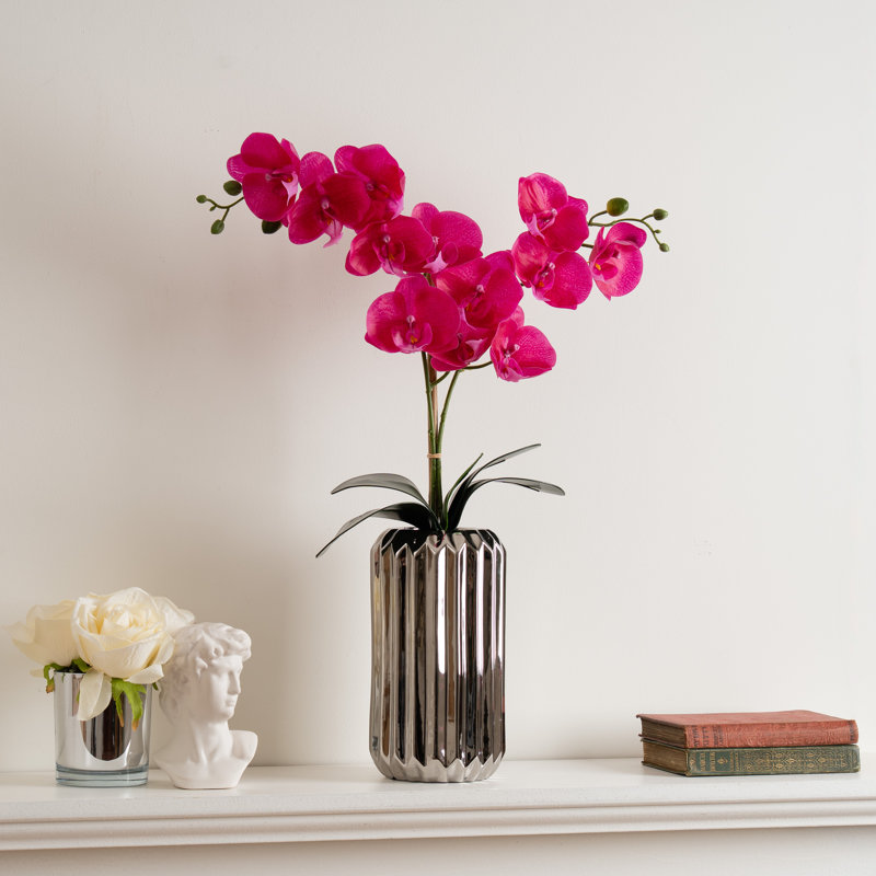 Aaru 65cm Faux Flowering Plant