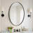 Kaitlee Modern Round, Oval & Capsule Bathroom Vanity Wall Mirror | Stainless Steel Frame-243354296-243354300-262556378