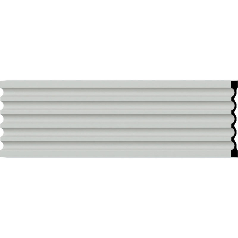 Boîtier cannelé l 12 5/8 po x H 78 3/4 po x P 1 1/8 po