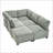 Sectional Sofas Modular U-Shaped 6-Seat with Reversible Chaise for Living Room | Mint Green | Corduroy-2020075890