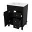 Ensemble de meuble-lavabo compact 24 po avec lavabo en céramique et 2 tiroirs-432571607