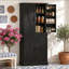 Grande armoire de rangement, organisateur de garde-manger vertical rustique pour la cuisine et le bureau personnel-1144536066