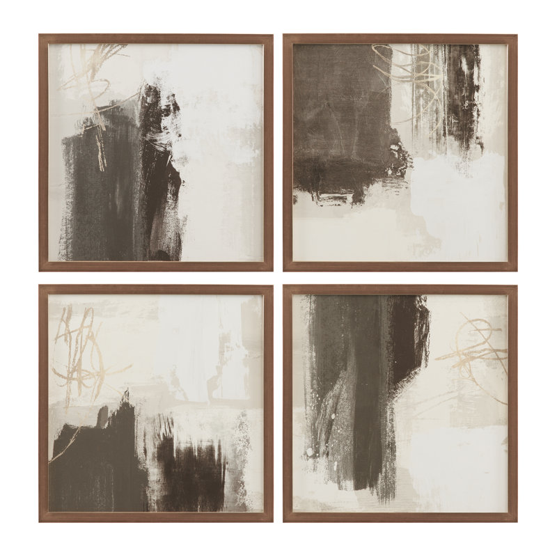 Neutre contrasté, impression encadrée s / 4