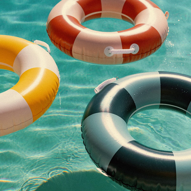 Pool Ring, Teal/Green