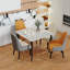 Fung Marble Top Metal Base Dining Table-1382712613
