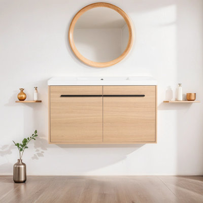 Meuble-lavabo simple avec plateau 35,43 Breannah