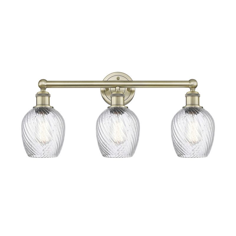 Éclairage pour meuble-lavabo 3 lumières 23 pouces Orianne, Laiton antique