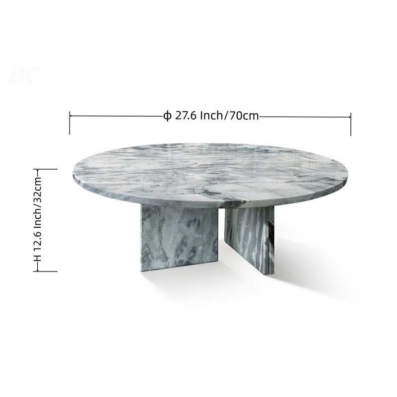 Table basse en marbre naturel gris bleu, petite table, table de salon, pierre naturelle, marbre véritable, marbre véritable, table