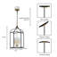 Luminaire suspendu cage moderne 4 lumières
