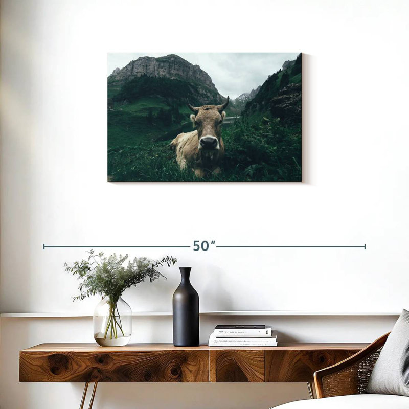 Brampt, vache des Alpes Suisses, H 20 po x l 30 po
