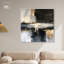 Art abstrait entre les lignes dorées sur toile par Art Remedy-105672866-105672853