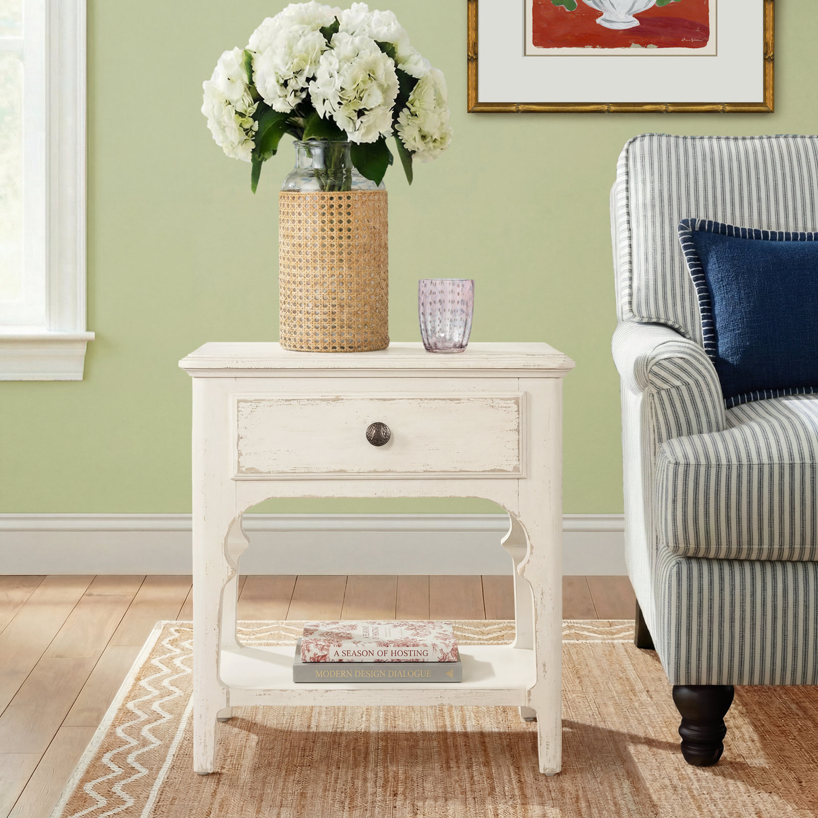Alcy End Table With Storage