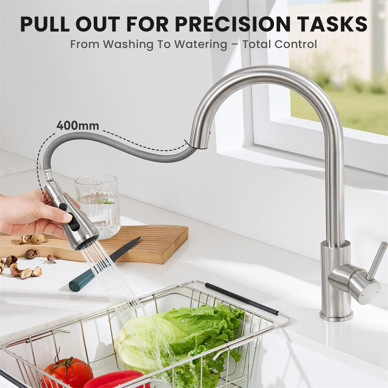 Belfry Kitchen Kitchen Faucet, Stainless Steel