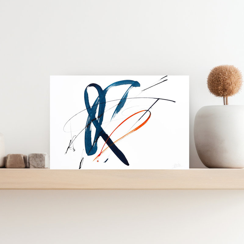Art contemporain contemporain abstrait, H 12 po x l 18 po
