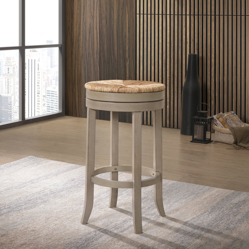 Tabouret de bar et de comptoir Tamasin, Gris patiné, Tabouret de bar (siège d'une hauteur de 30 po)